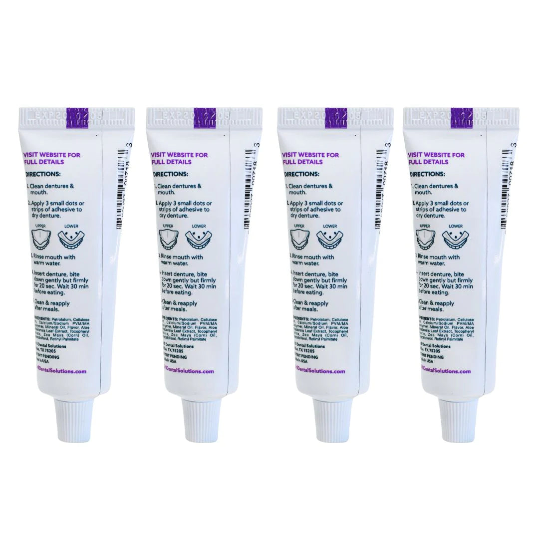 4- Pack Travel Size Adhesadent Denture Adhesive