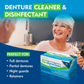 DenSureClean: Denture Cleaner, Brightener, Deodorizer & Disinfectant