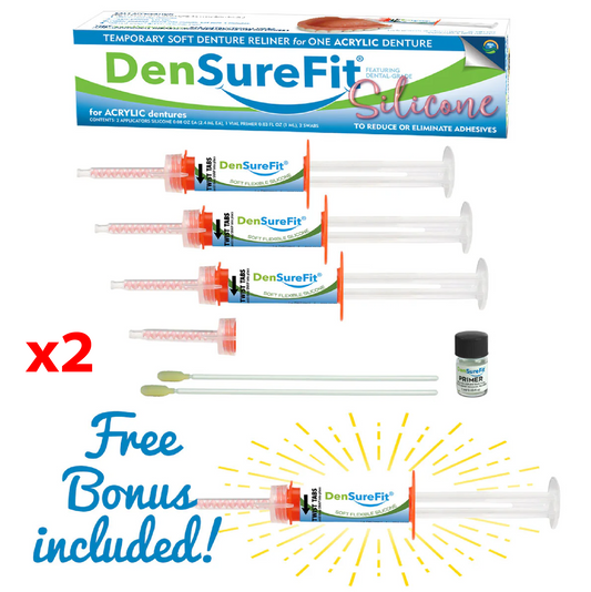 Upper Denture Reline Kit Buy One Get One Free (Both Kits are Included)