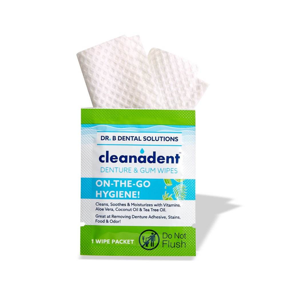 Cleanadent Denture & Gum Wipes – Box