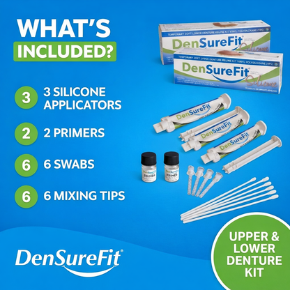 Lower+Upper Denture Reline Kit